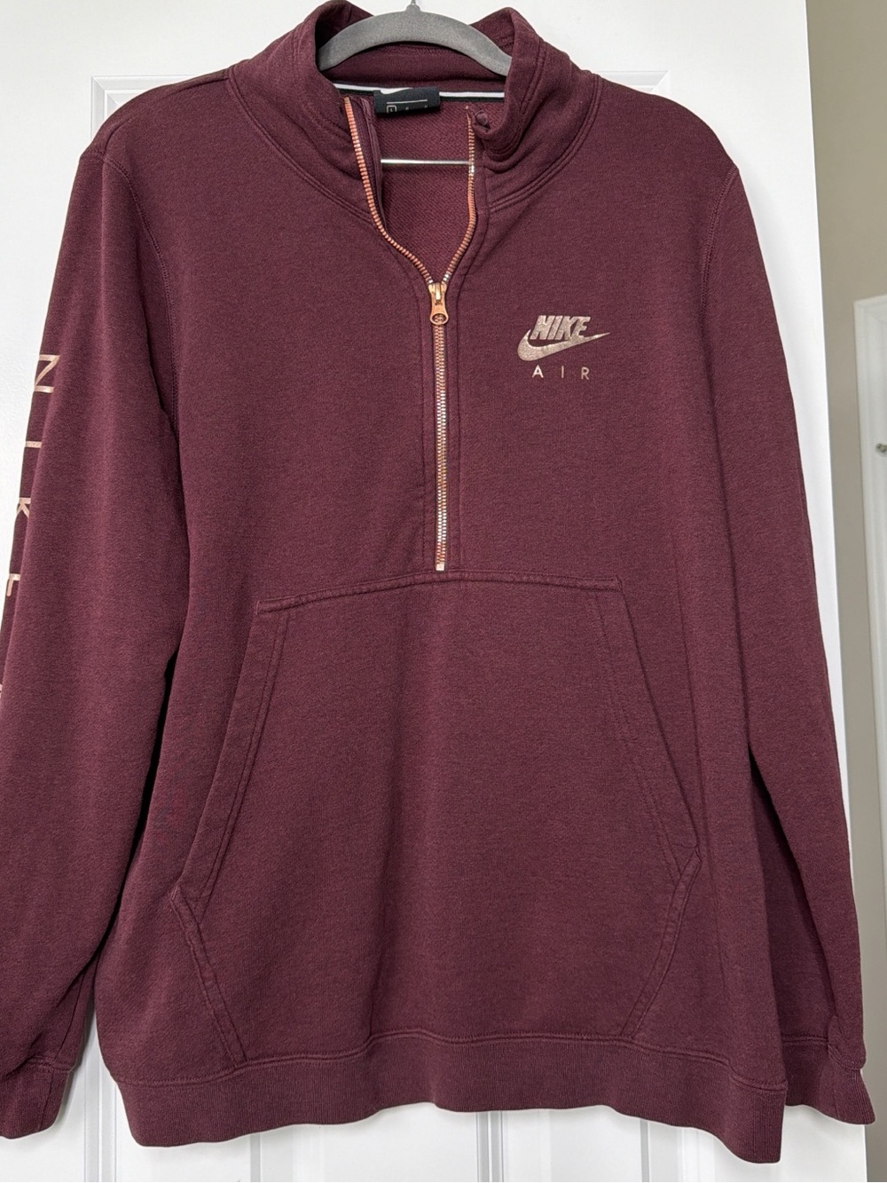 Nike Women’s Half-Zip Pullover Sweatshirt - Maroon